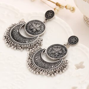 Crescent Noor Earrings (Silver)